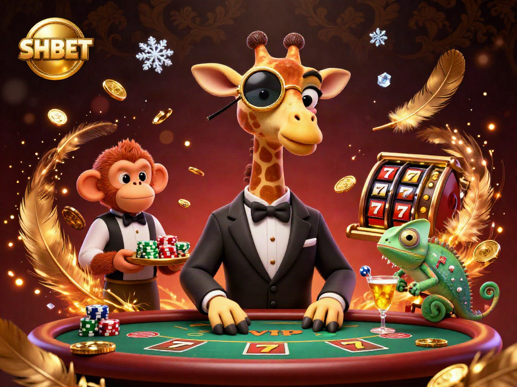 SHBET immerses players in slots excitement with vibrant characters and dynamic casino elements.