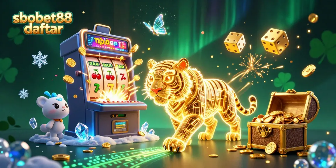 Engage in sbobet88 daftar online betting with a vibrant 3D casino scene full of excitement and rewards.
