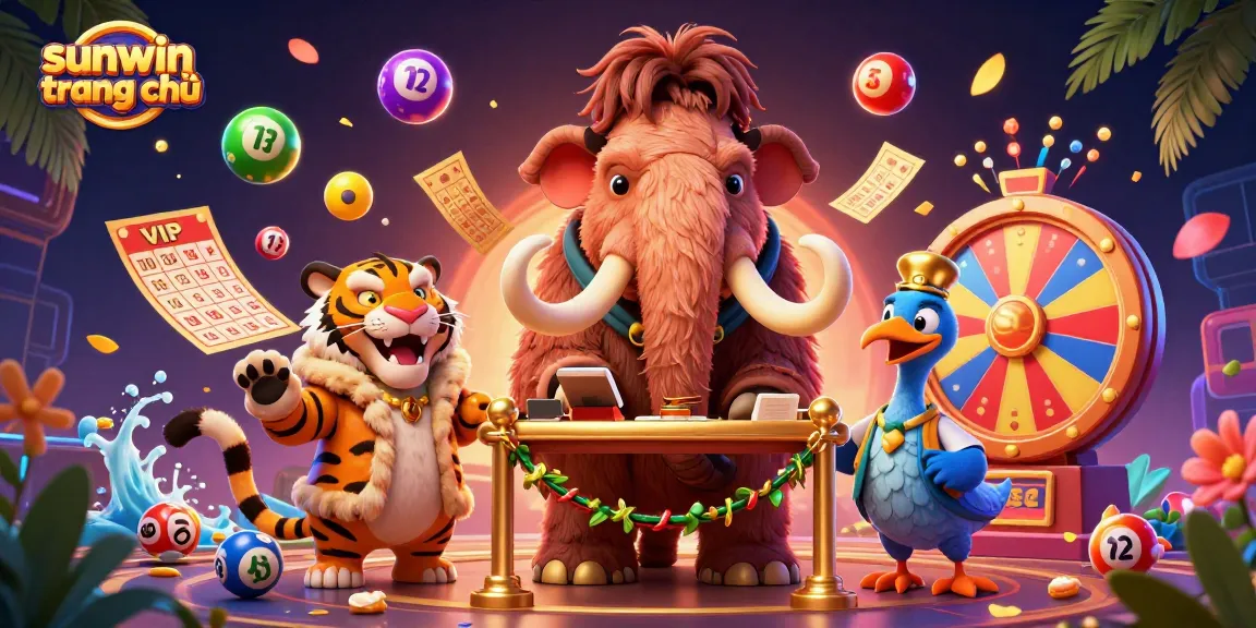 Join the excitement at sunwin trang chủ with vibrant scenes of energetic casino games and characters.